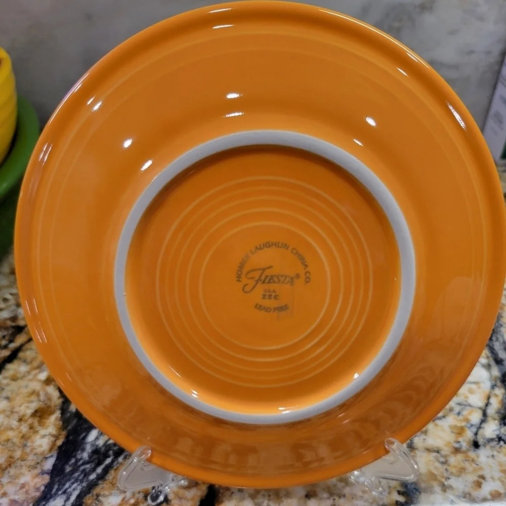 Classic Rim 7 1/4 Inch Salad Plate TANGERINR